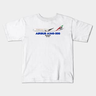 Airbus A340-500 - Emirates Kids T-Shirt